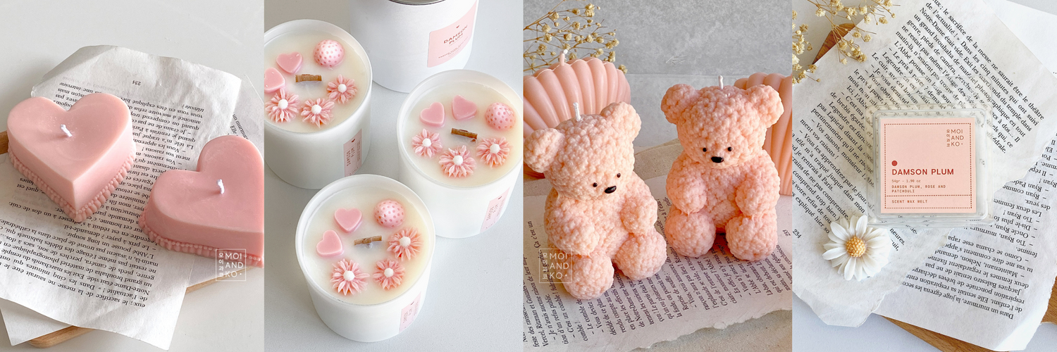 Special Valentines Fluffy Teddy Bear Soy Candle - Kawaii Collection