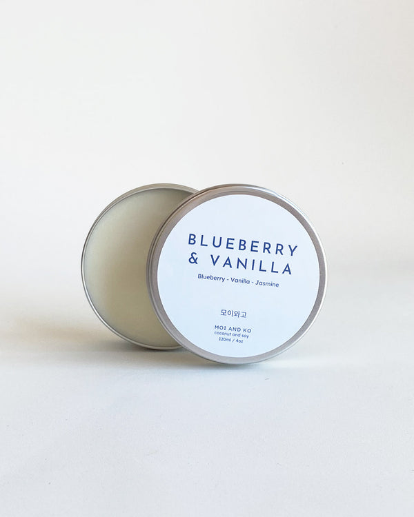 BlueBerry and Vanilla - 120ml Candle Tin