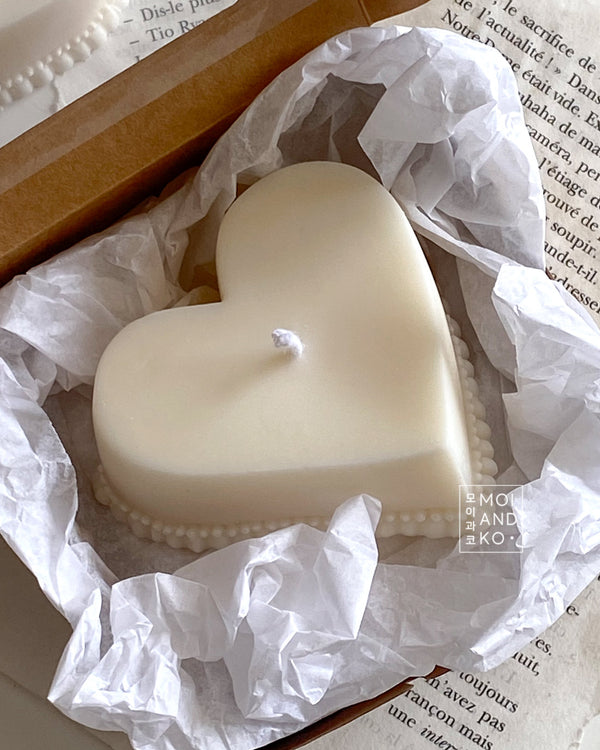 Heart Cake Soy Candle