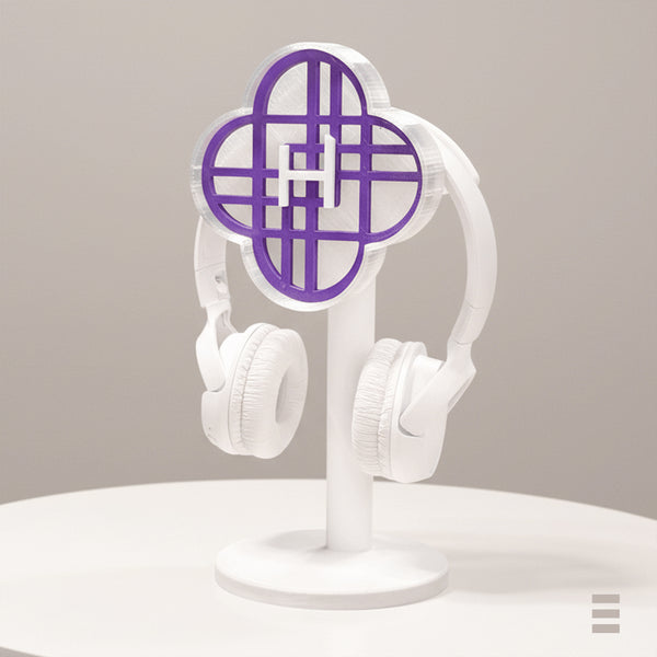 Soporte para auriculares inspirado en el light stick de Huntrix