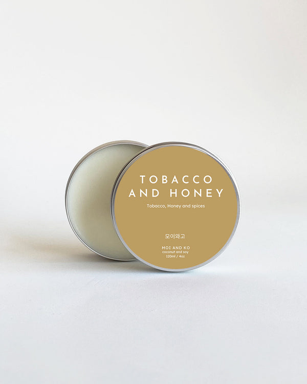 Tobacco and Honey - 120ml Candle Tin