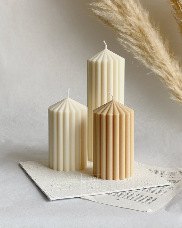 Eris and Ceres pillar candle