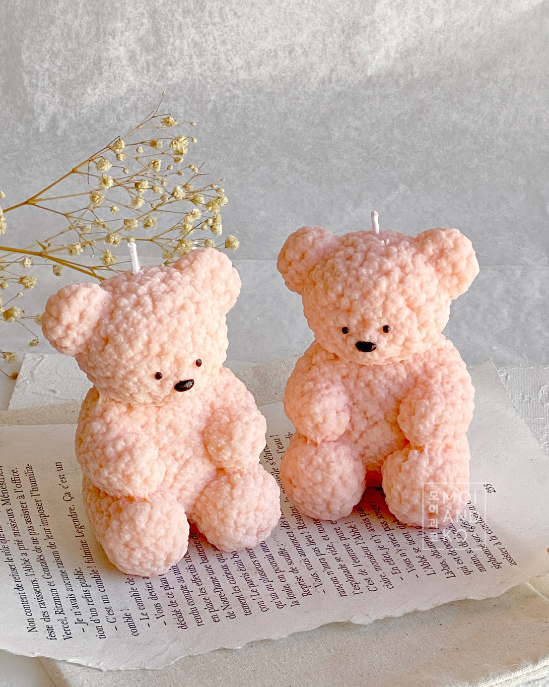 Special Valentines Fluffy Teddy Bear Soy Candle - Kawaii Collection